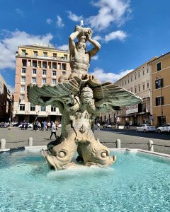 Бернини в Риме - Фонтан Тритона на площади Барберини