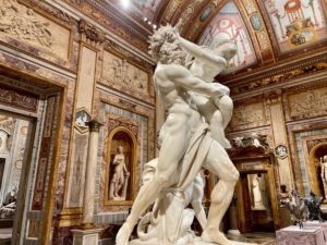 Вилла - галерея Боргезе. Скульптура Бернини Похищение Прозерпины