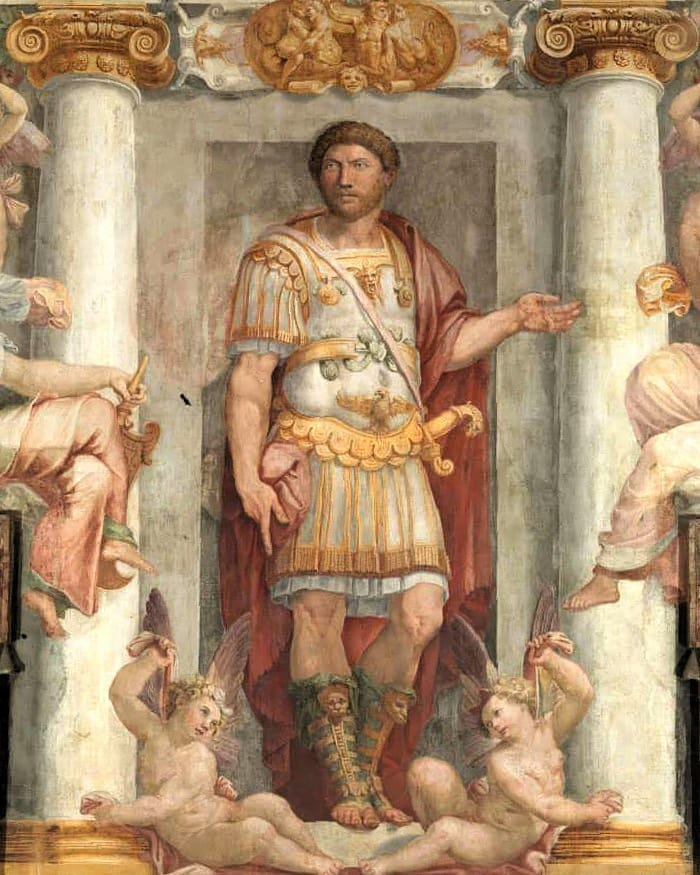Император Адриан в росписи зала Павла V (Паолина) Кастель Сант Анджело