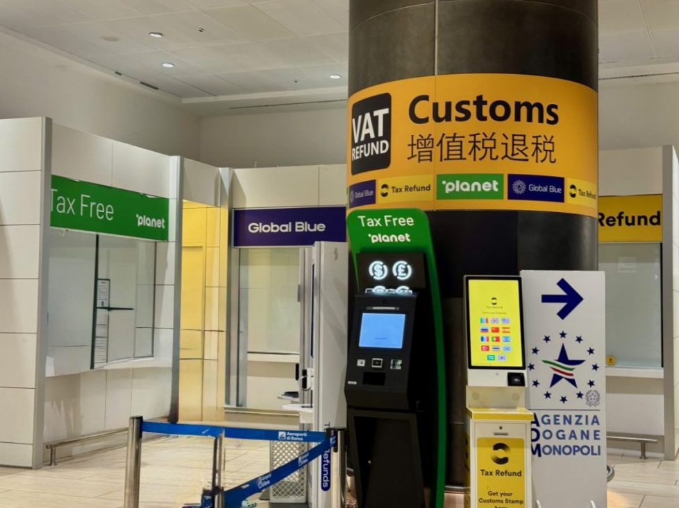 ОФОРМЛЕНИЕ ТАКС ФРИ в РИМЕ АЭРОПОРТ ФЬЮМИЧИНО