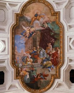 Свод. Бвзилика Святого Петра в веригах. Роспись потолка